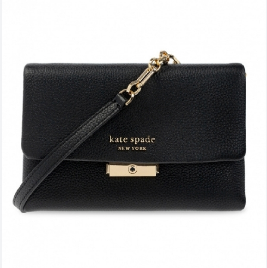 Kate Spade Black ‘Carlyle’ Wallet With Strap